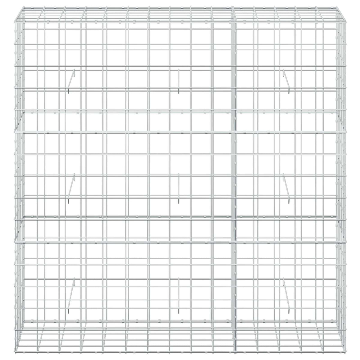 vidaXL Gabion z drutem 5 mm i siatką 10x10 cm 150x50x150 cm