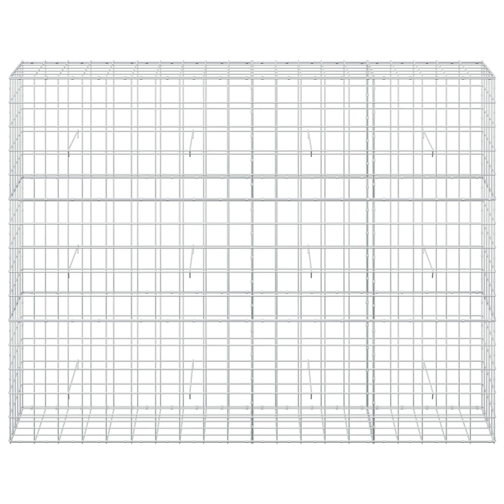 vidaXL Gabion z drutem 5 mm i siatką 10x10 cm 200x50x150 cm