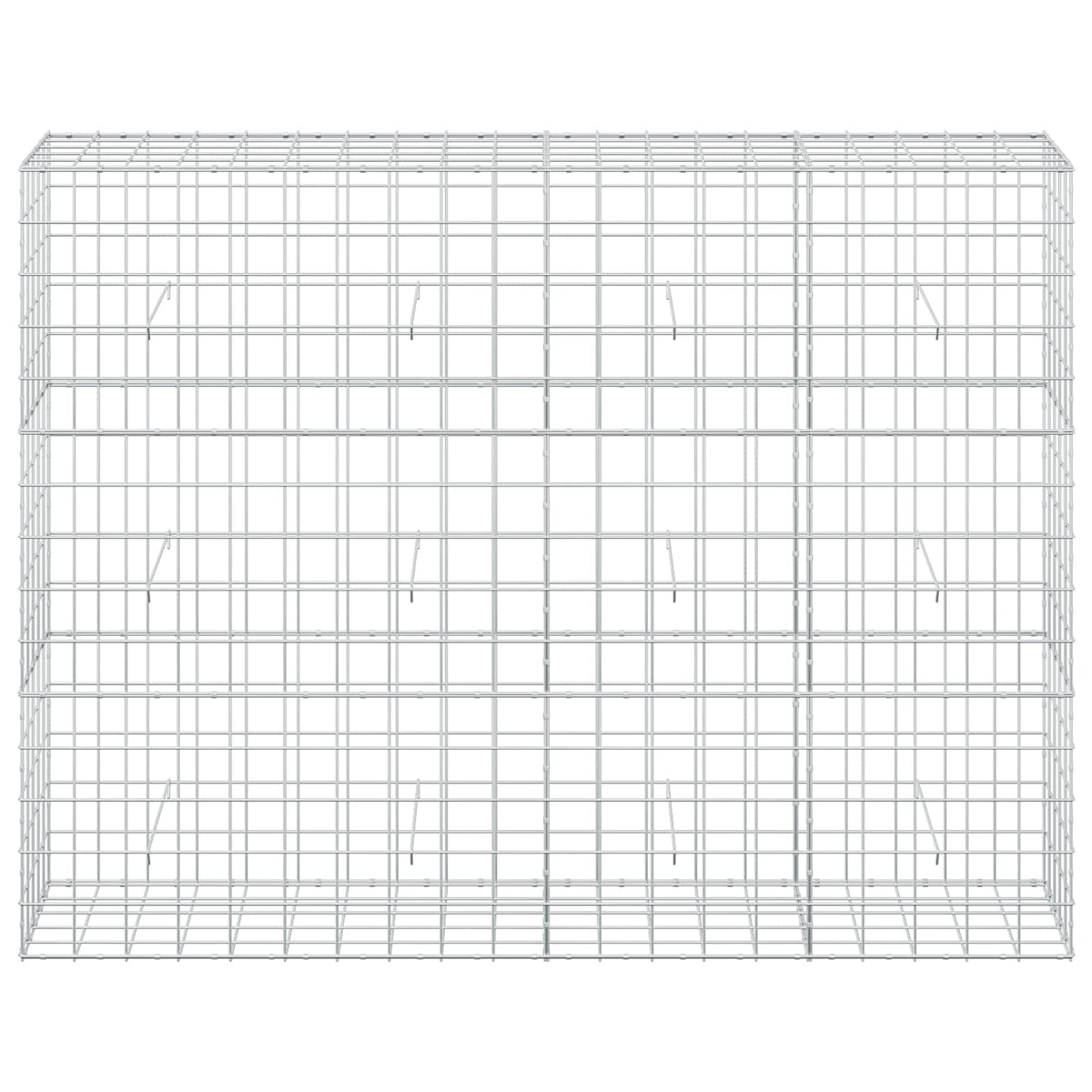 vidaXL Gabion z drutem 5 mm i siatką 10x10 cm 200x50x150 cm