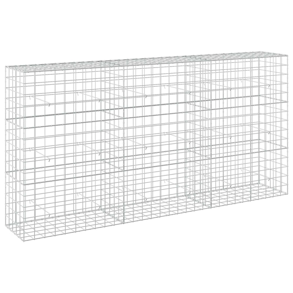 vidaXL Gabion z drutem 5 mm i siatką 10x10 cm 300x50x150 cm