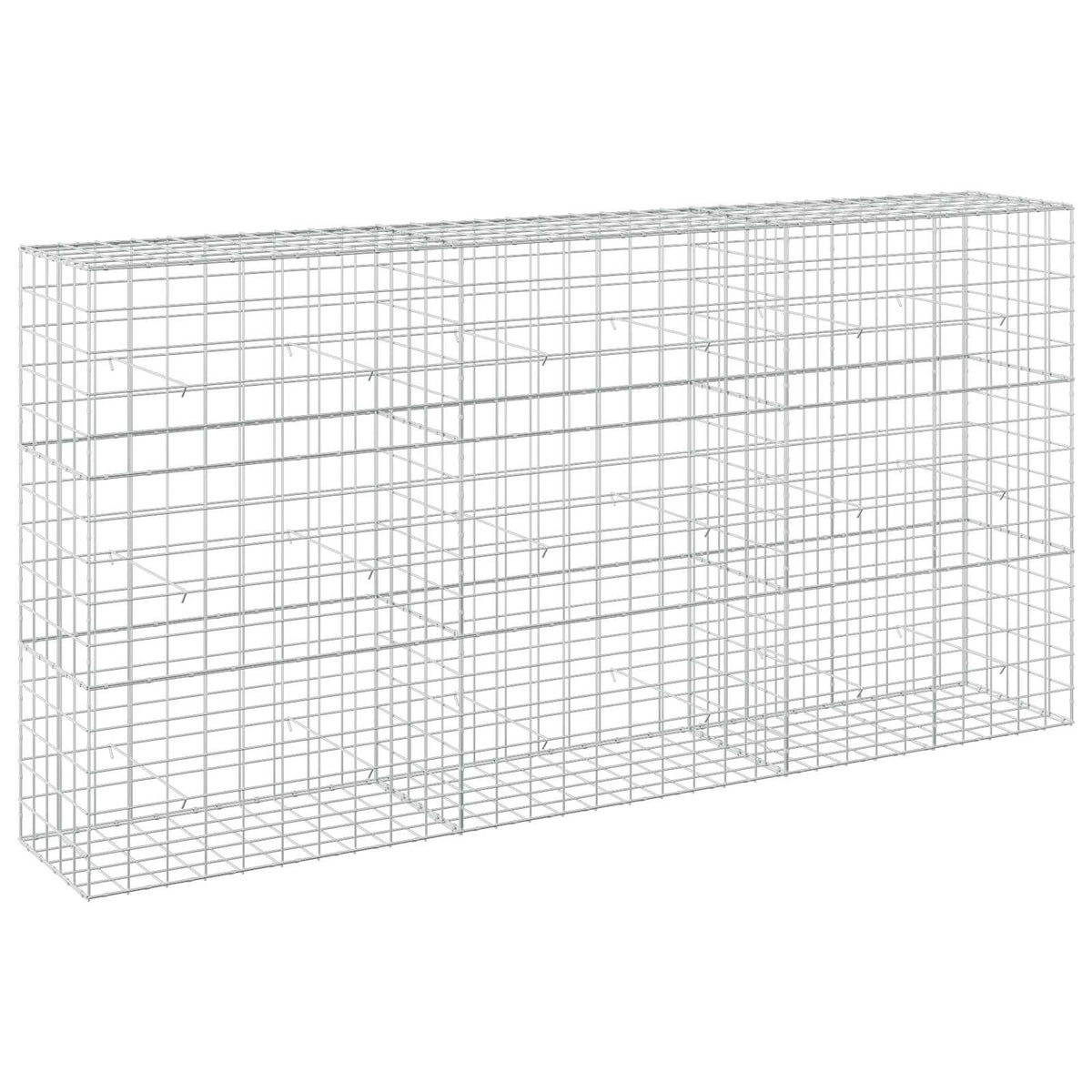 vidaXL Gabion z drutem 5 mm i siatką 10x10 cm 300x50x150 cm