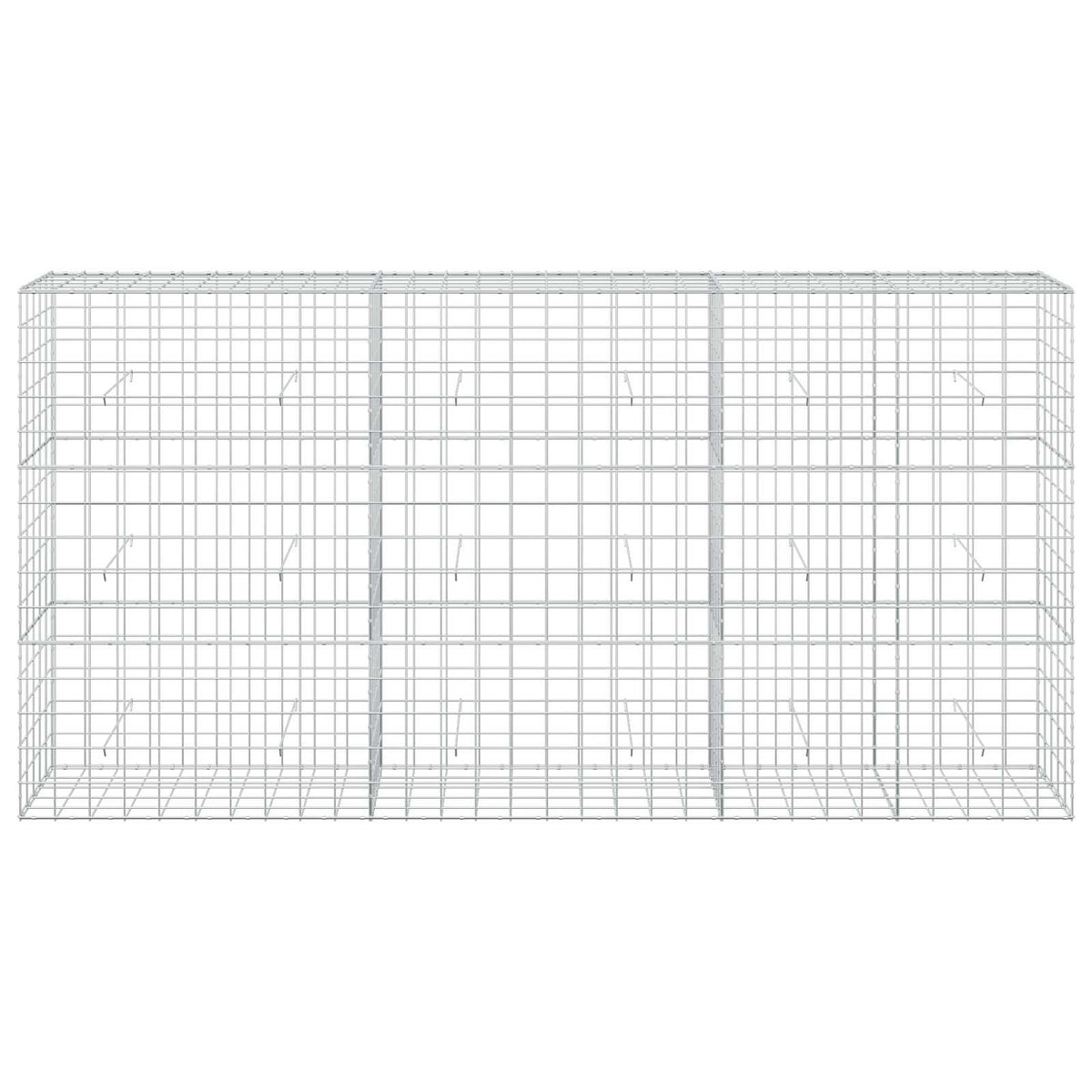 vidaXL Gabion z drutem 5 mm i siatką 10x10 cm 300x50x150 cm