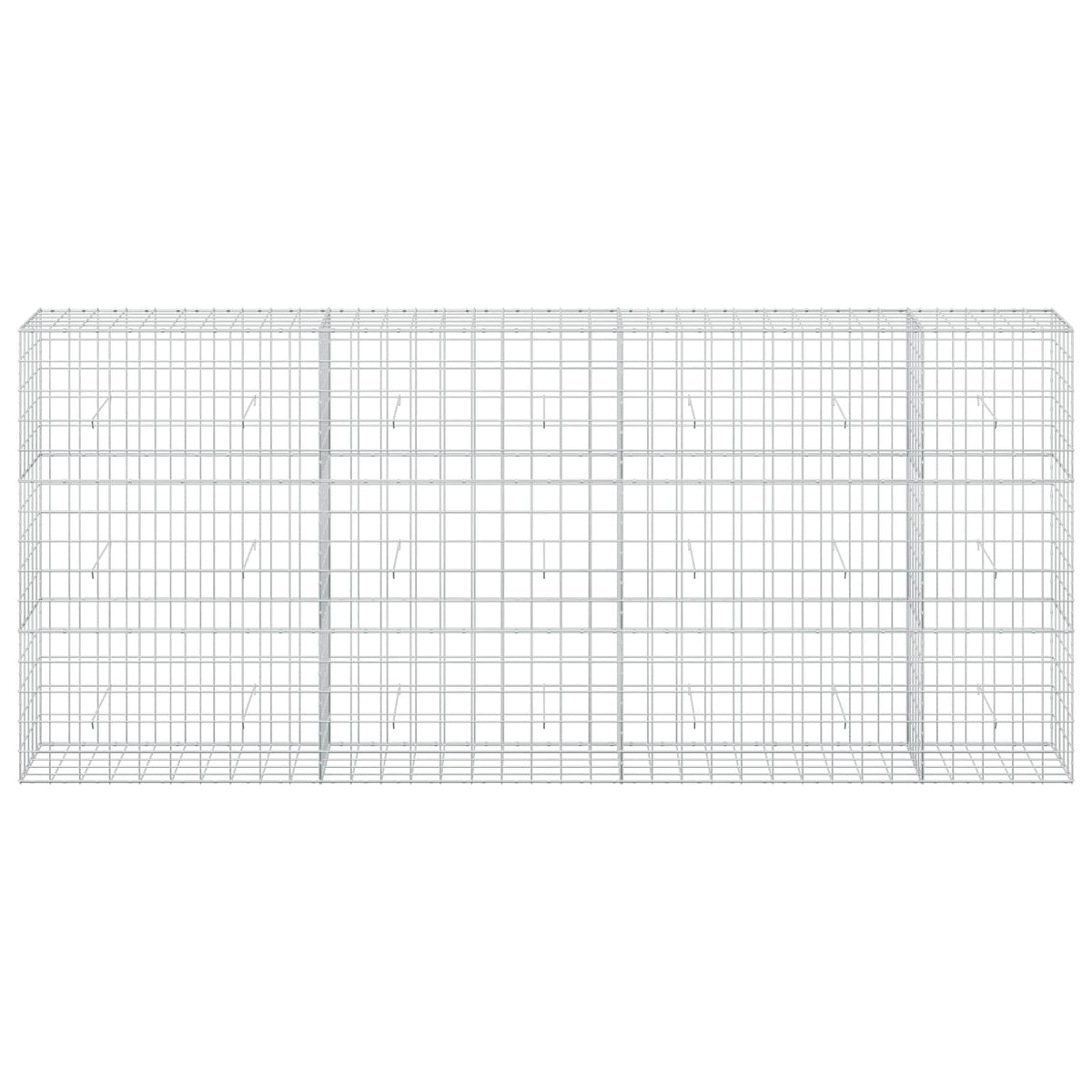 vidaXL Gabion z drutem 5 mm i siatką 10x10 cm 350x50x150 cm