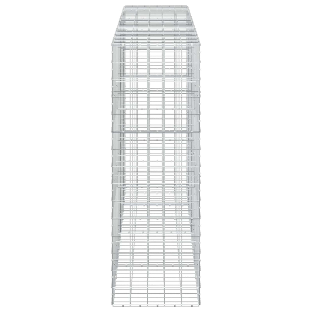 vidaXL Gabion z drutem 5 mm i siatką 10x10 cm 350x50x150 cm