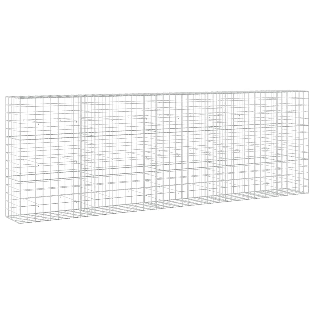 vidaXL Gabion z drutem 5 mm i siatką 10x10 cm 450x50x150 cm