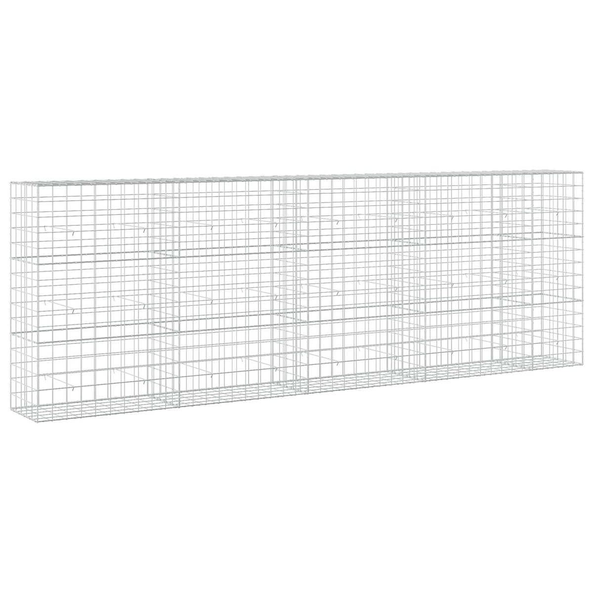 vidaXL Gabion z drutem 5 mm i siatką 10x10 cm 450x50x150 cm