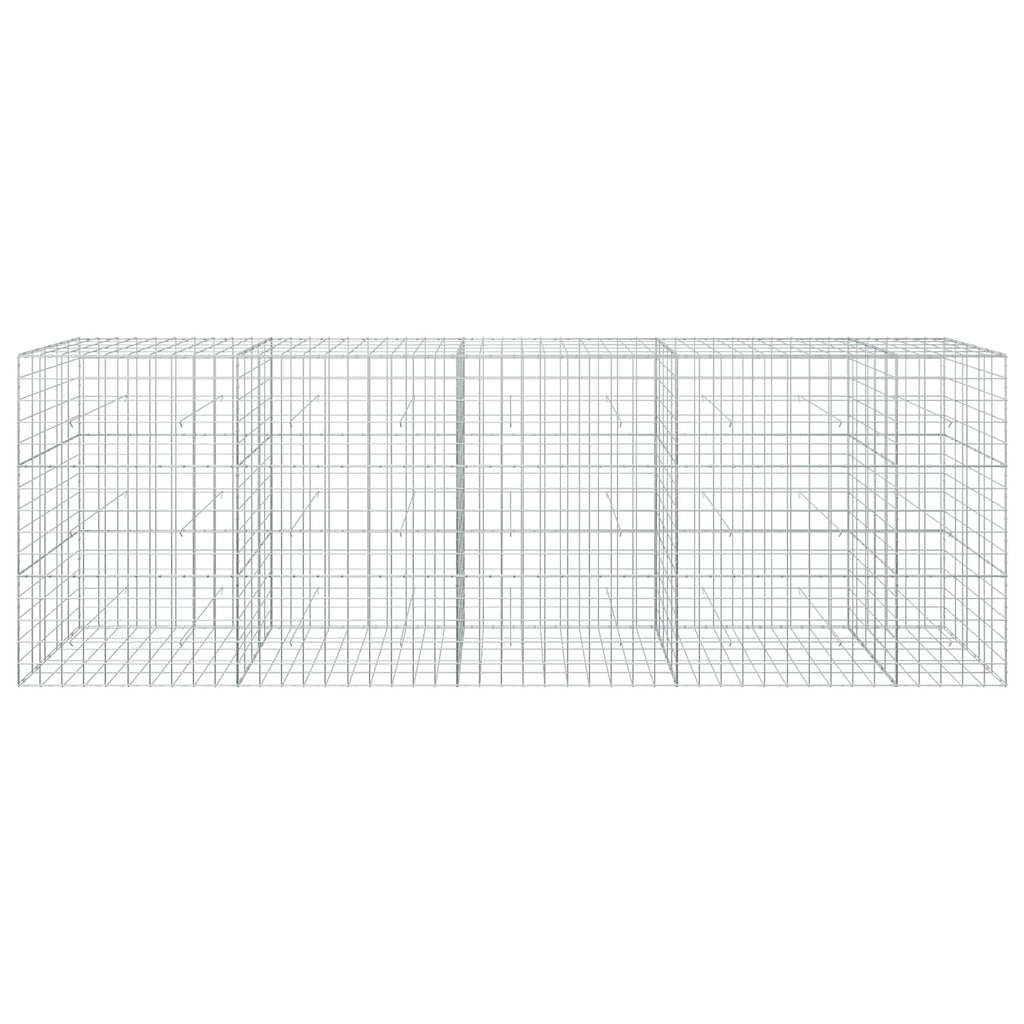vidaXL Gabion z drutem 5 mm i siatką 10x10 cm 450x50x150 cm