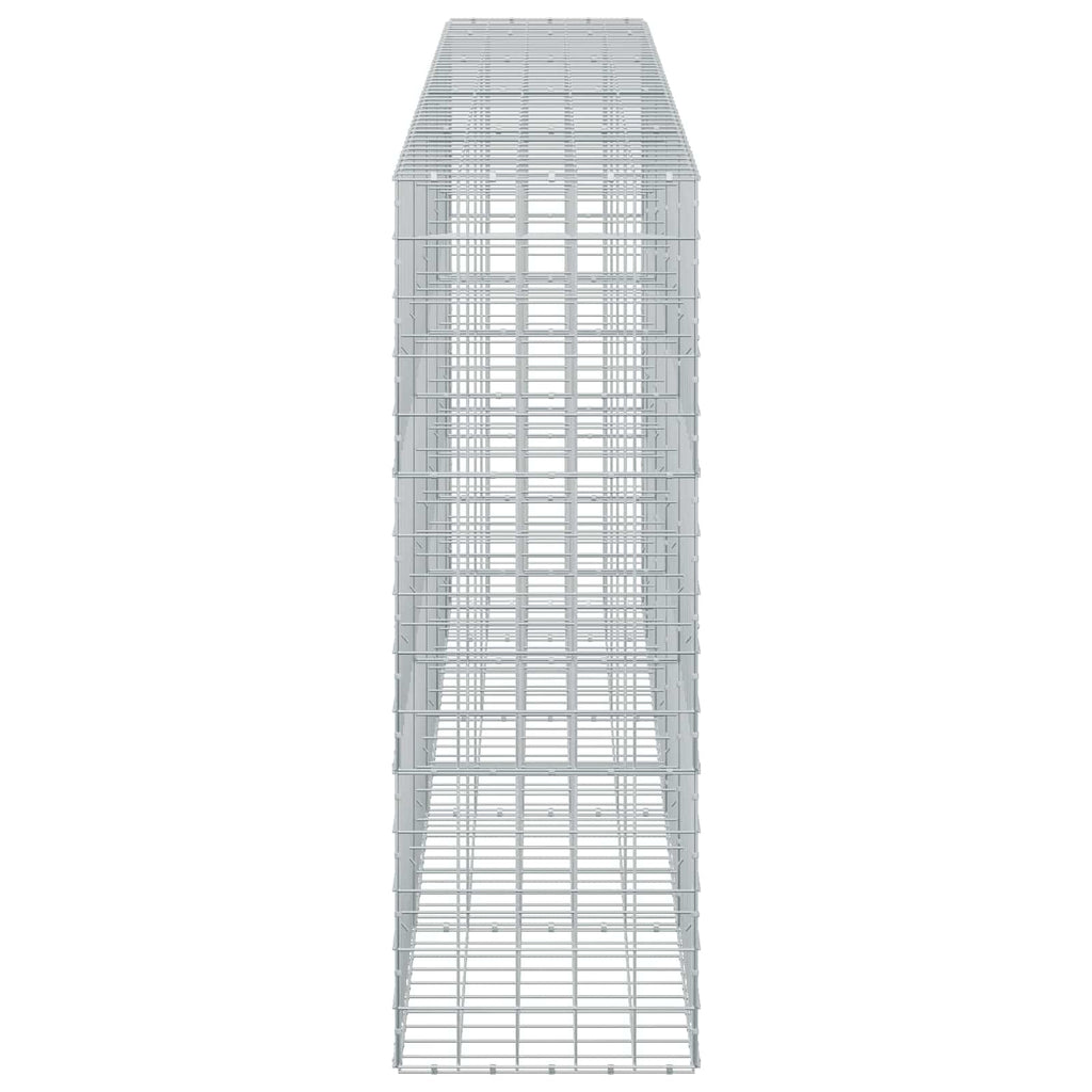 vidaXL Gabion z drutem 5 mm i siatką 10x10 cm 450x50x150 cm