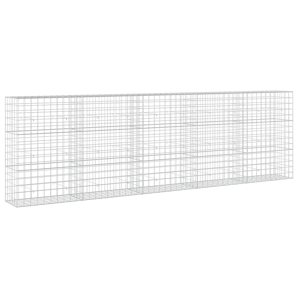 vidaXL Gabion z drutem 5 mm i siatką 10x10 cm 500x50x150 cm