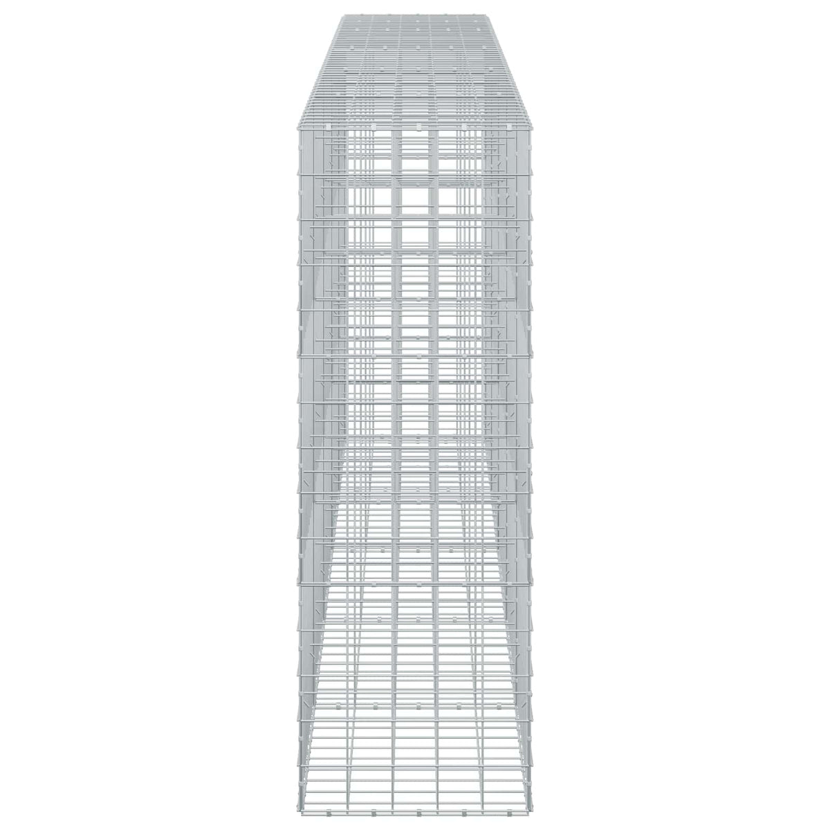 vidaXL Gabion z drutem 5 mm i siatką 10x10 cm 500x50x150 cm
