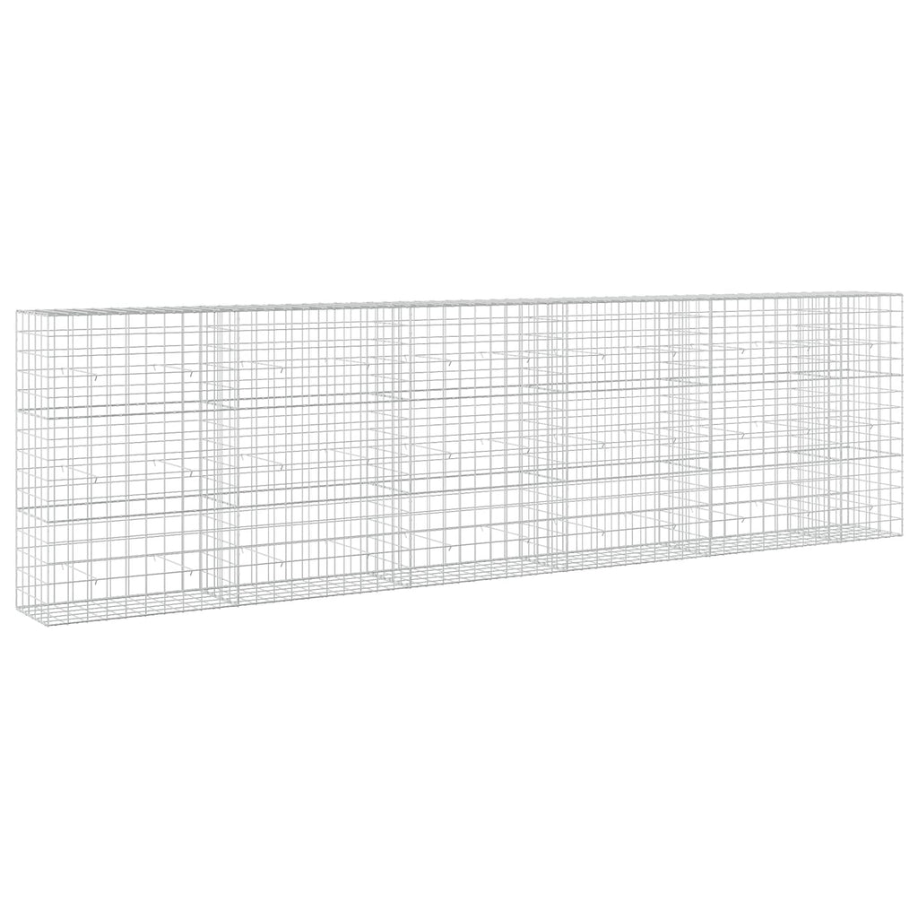 vidaXL Gabion z drutem 5 mm i siatką 10x10 cm 550x50x150 cm