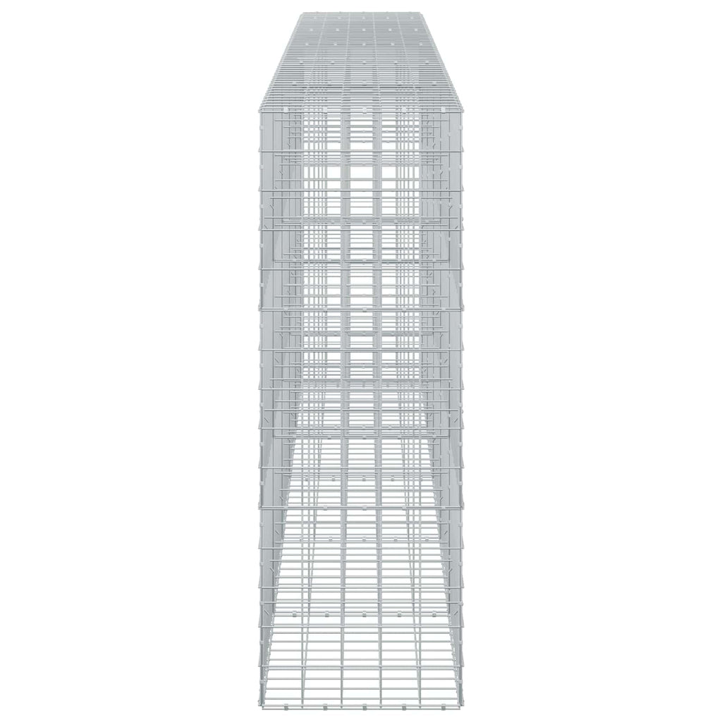 vidaXL Gabion z drutem 5 mm i siatką 10x10 cm 550x50x150 cm