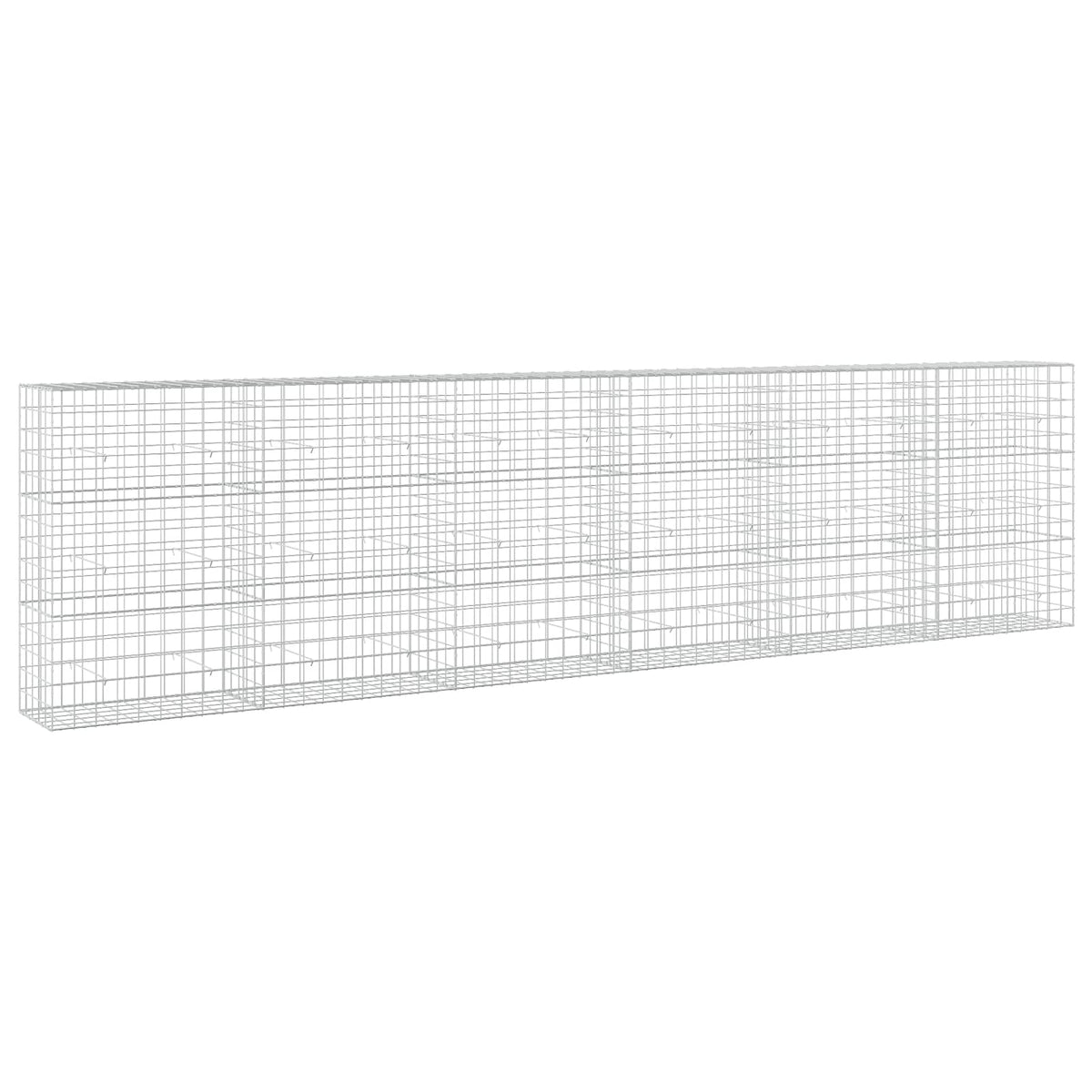 vidaXL Gabion z drutem 5 mm i siatką 10x10 cm 600x50x150 cm