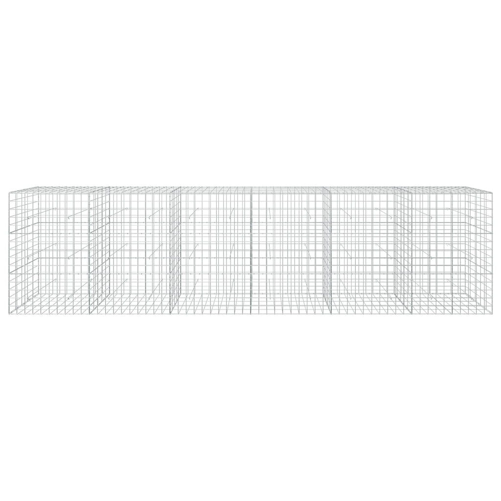 vidaXL Gabion z drutem 5 mm i siatką 10x10 cm 600x50x150 cm