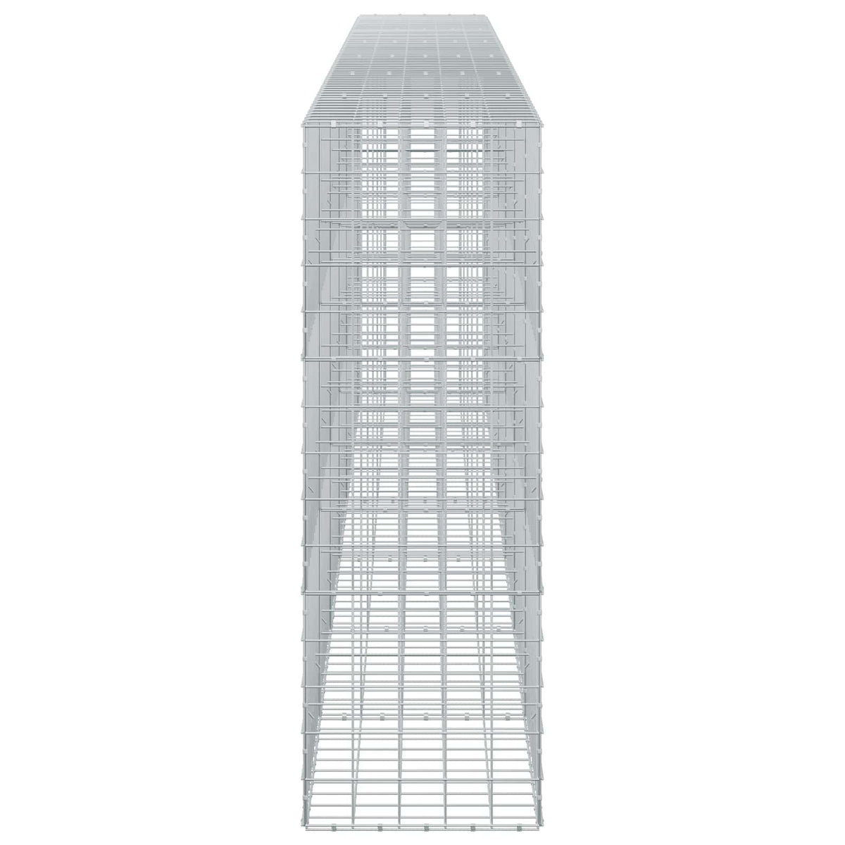 vidaXL Gabion z drutem 5 mm i siatką 10x10 cm 650x50x150 cm