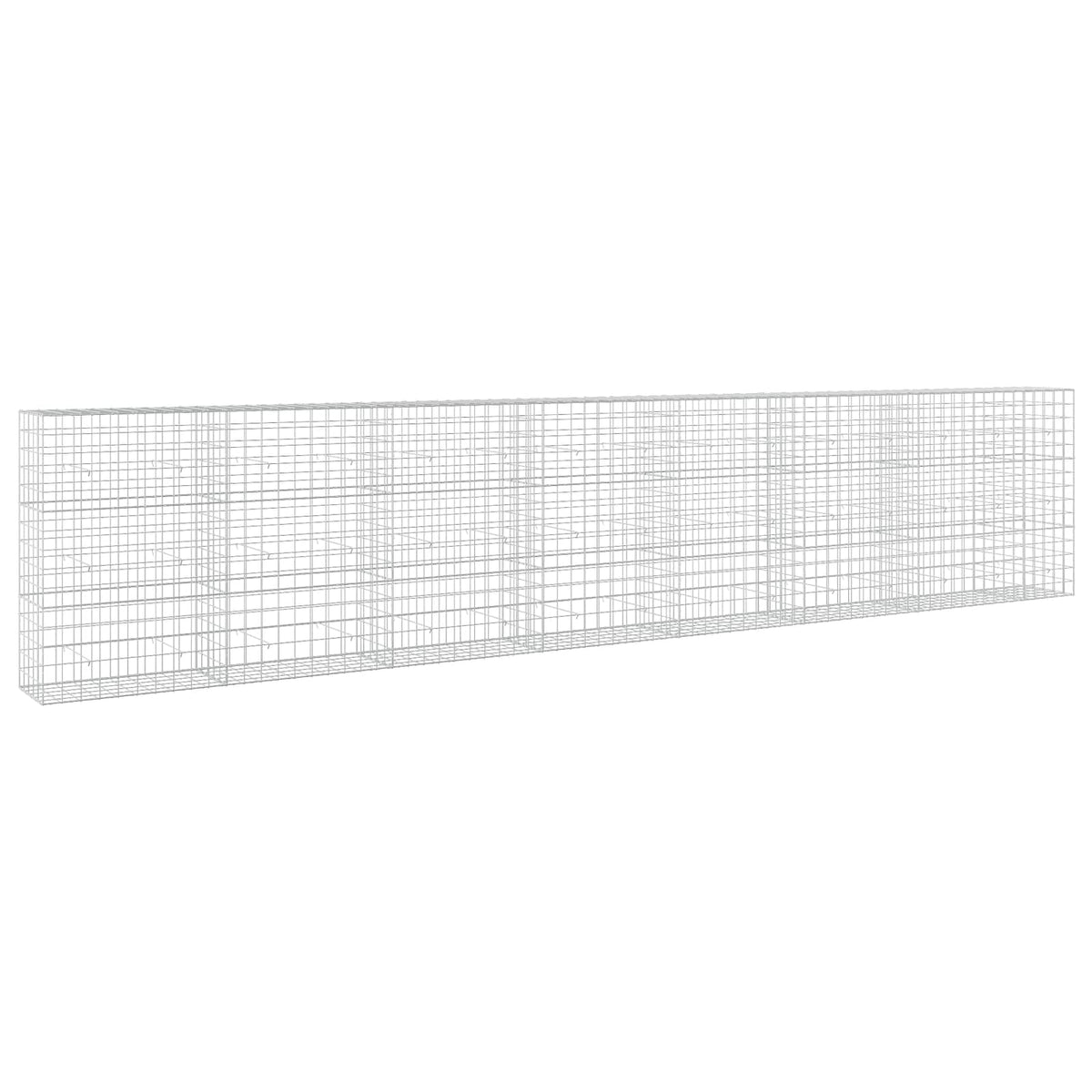 vidaXL Gabion z drutem 5 mm i siatką 10x10 cm 750x50x150 cm