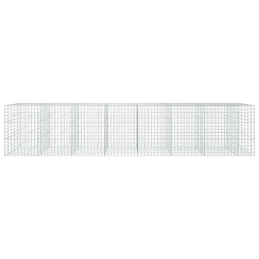 vidaXL Gabion z drutem 5 mm i siatką 10x10 cm 750x50x150 cm