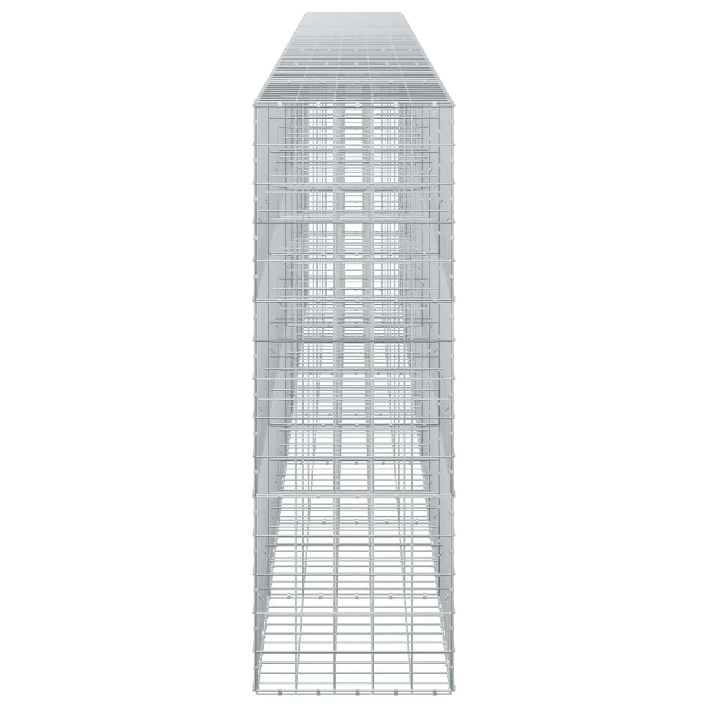 vidaXL Gabion z drutem 5 mm i siatką 10x10 cm 750x50x150 cm