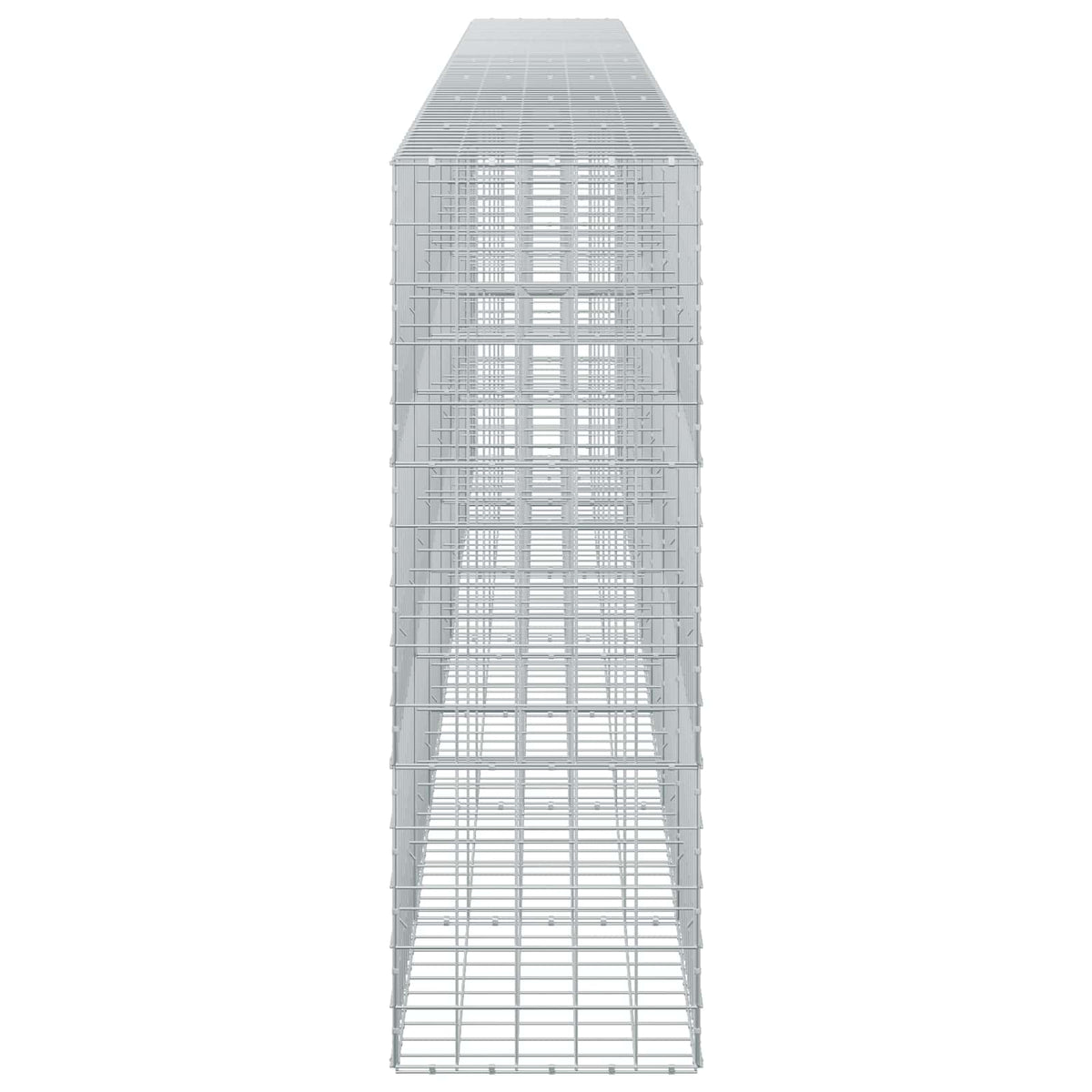 vidaXL Gabion z drutem 5 mm i siatką 10x10 cm 750x50x150 cm