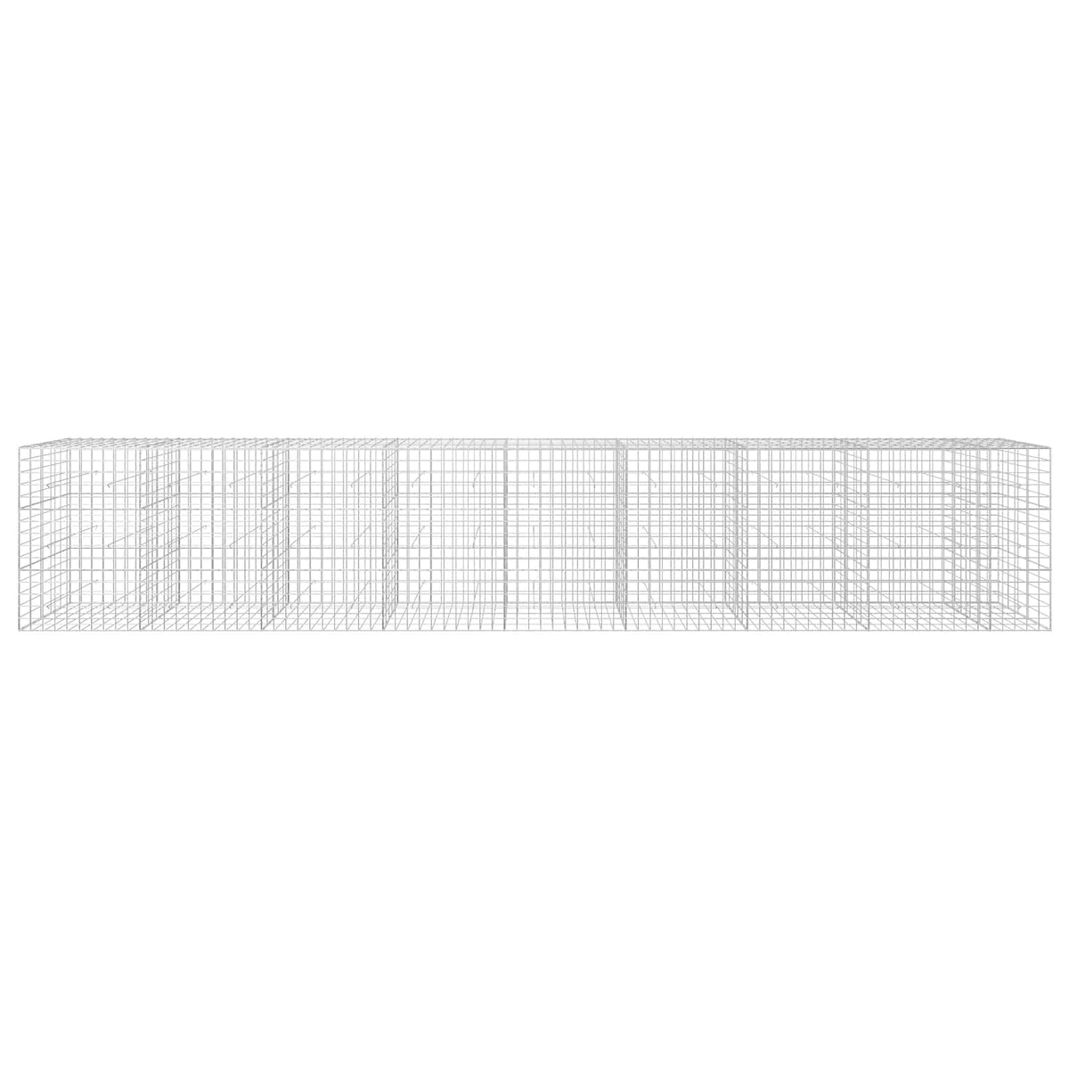 vidaXL Gabion z drutem 5 mm i siatką 10x10 cm 850x50x150 cm