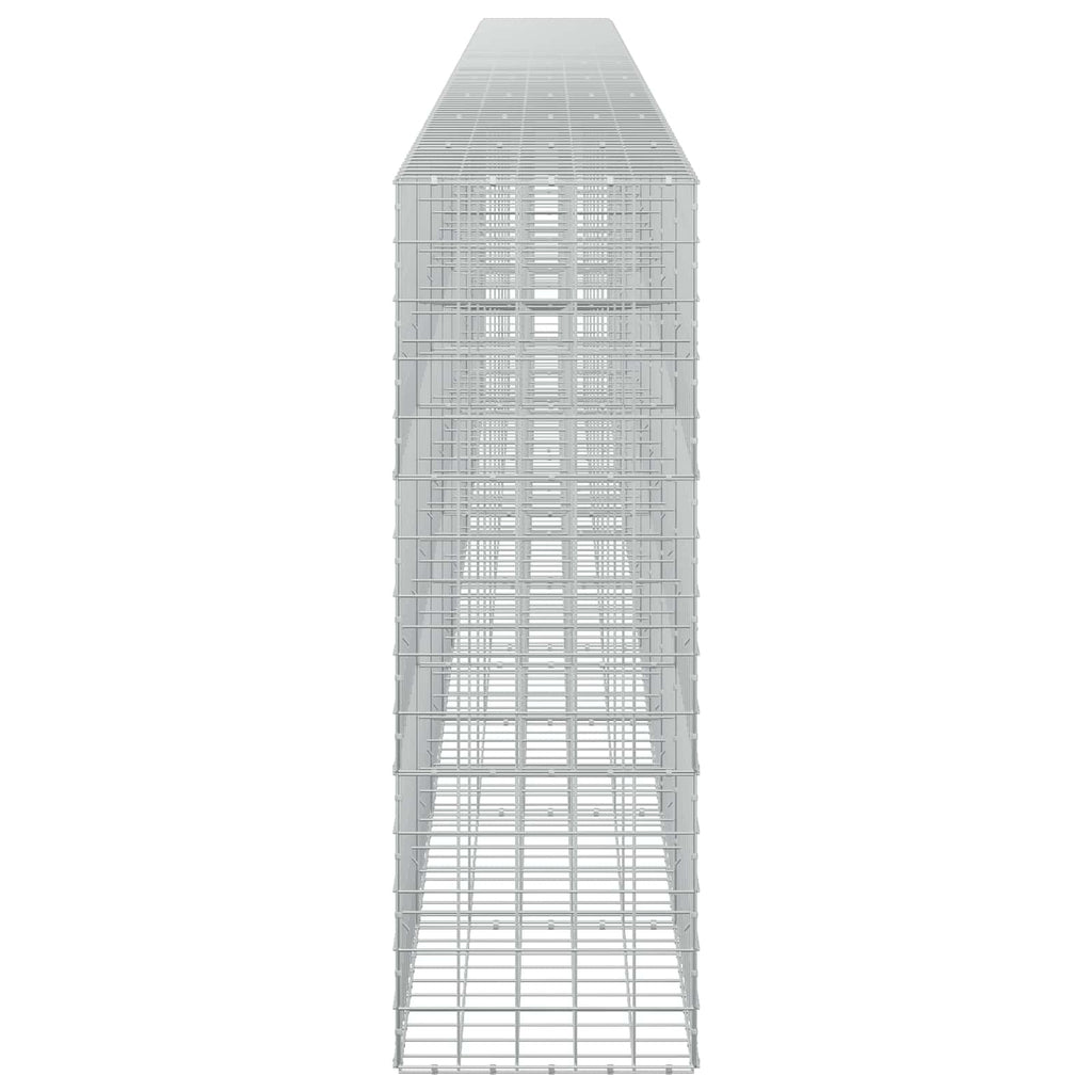 vidaXL Gabion z drutem 5 mm i siatką 10x10 cm 950x50x150 cm