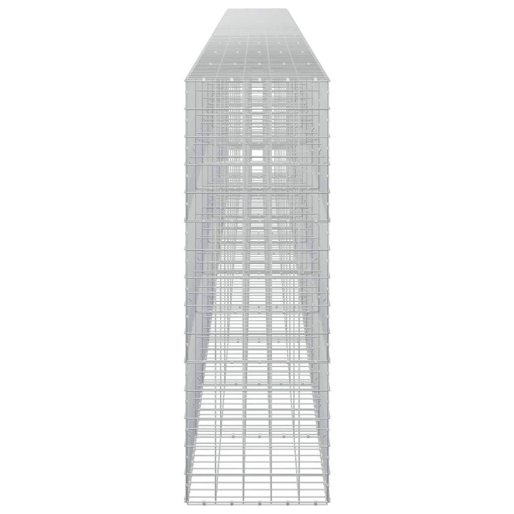vidaXL Gabion z drutem 5 mm i siatką 10x10 cm 1000x50x150 cm