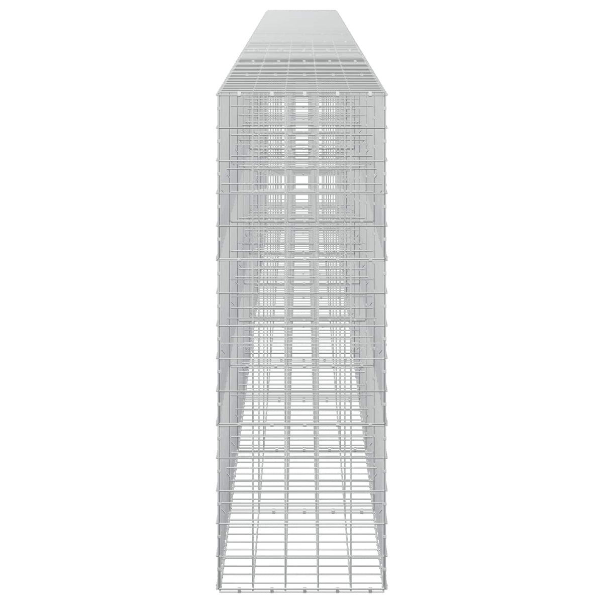 vidaXL Gabion z drutem 5 mm i siatką 10x10 cm 1000x50x150 cm