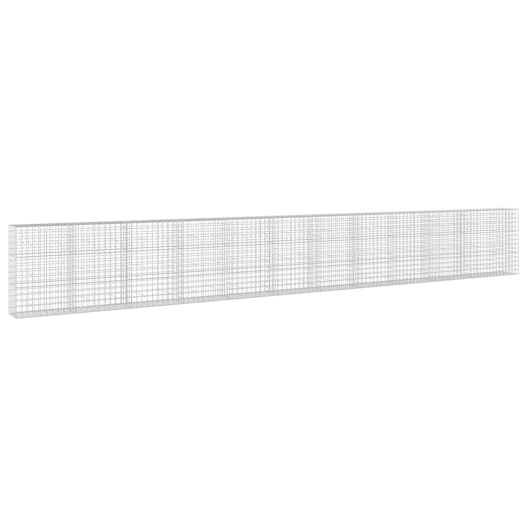 vidaXL Gabion z drutem 5 mm i siatką 10x10 cm 1150x50x150 cm