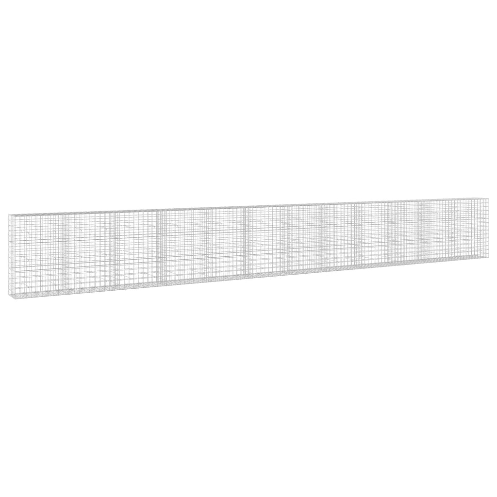 vidaXL Gabion z drutem 5 mm i siatką 10x10 cm 1200x50x150 cm