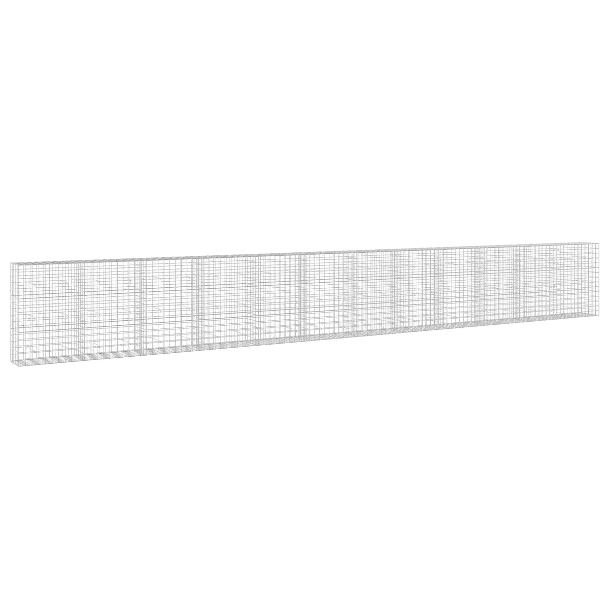 vidaXL Gabion z drutem 5 mm i siatką 10x10 cm 1200x50x150 cm
