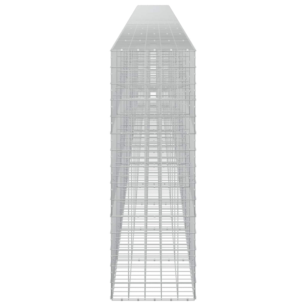 vidaXL Gabion z drutem 5 mm i siatką 10x10 cm 1200x50x150 cm