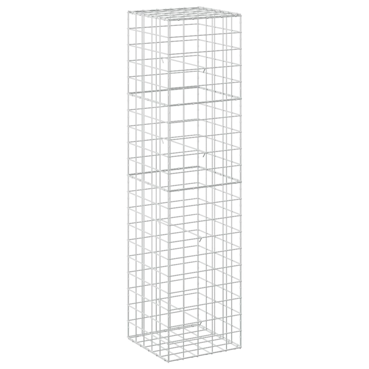 vidaXL Gabion z drutem 5 mm i siatką 10x10 cm 50x50x200 cm