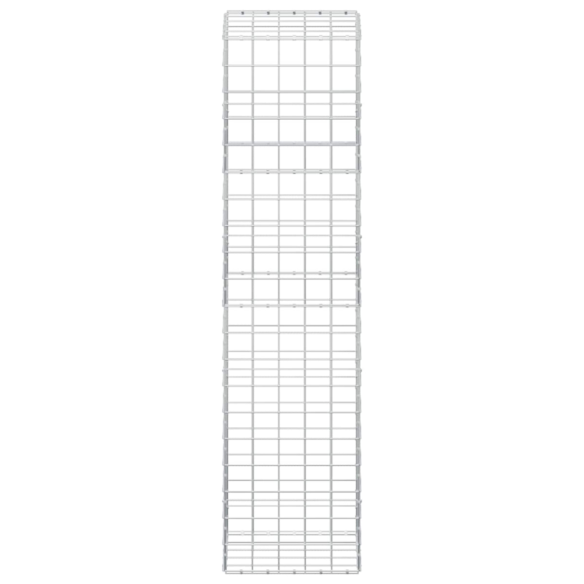 vidaXL Gabion z drutem 5 mm i siatką 10x10 cm 50x50x200 cm