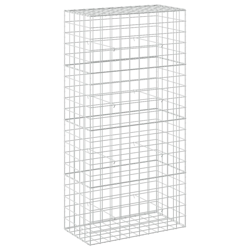 vidaXL Gabion z drutem 5 mm i siatką 10x10 cm 100x50x200 cm
