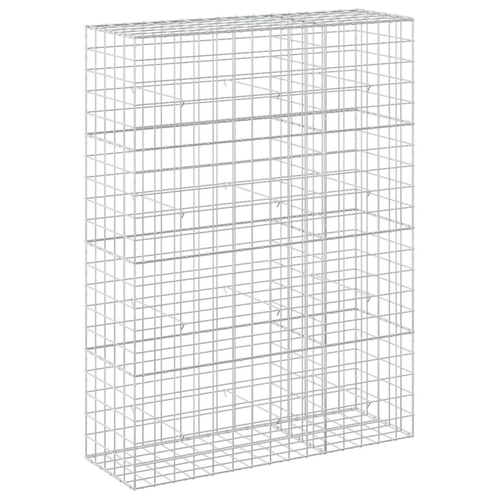 vidaXL Gabion z drutem 5 mm i siatką 10x10 cm 150x50x200 cm
