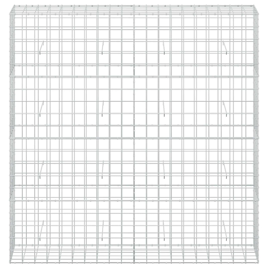 vidaXL Gabion z drutem 5 mm i siatką 10x10 cm 200x50x200 cm