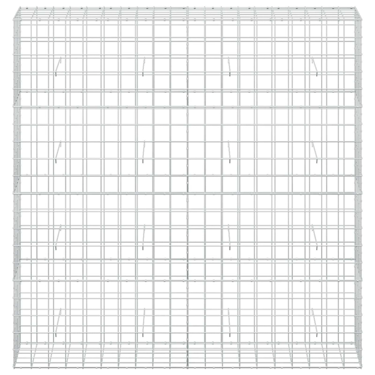 vidaXL Gabion z drutem 5 mm i siatką 10x10 cm 200x50x200 cm