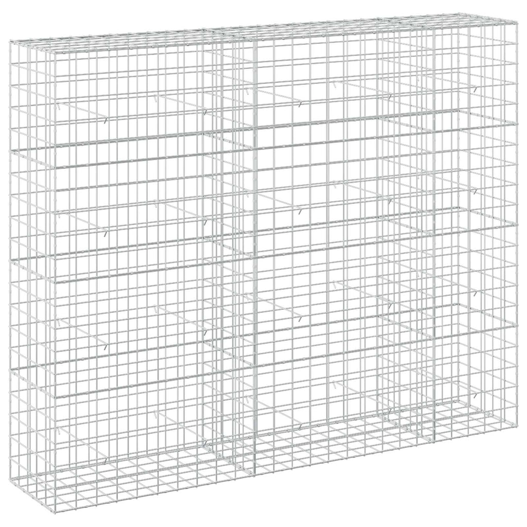 vidaXL Gabion z drutu 5 mm i siatką 10x10 cm 250x50x200 cm