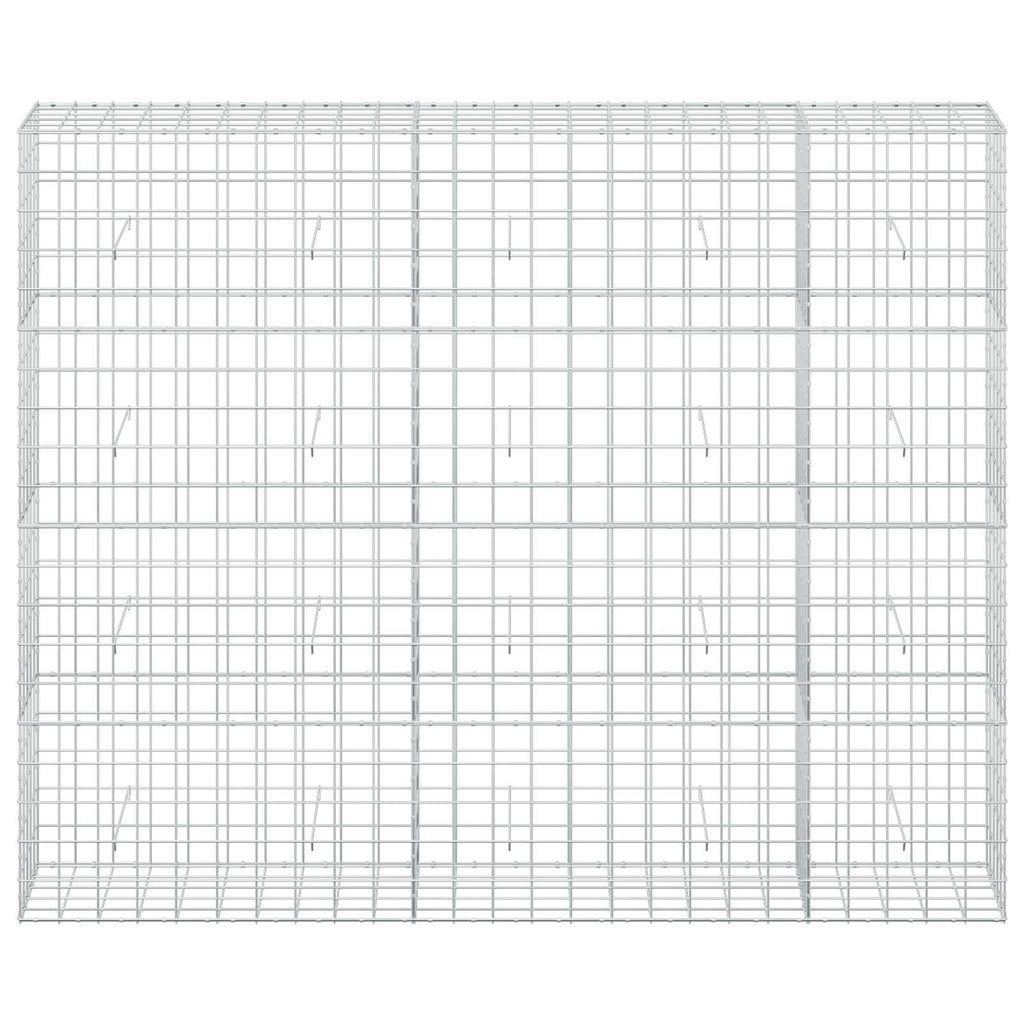 vidaXL Gabion z drutu 5 mm i siatką 10x10 cm 250x50x200 cm