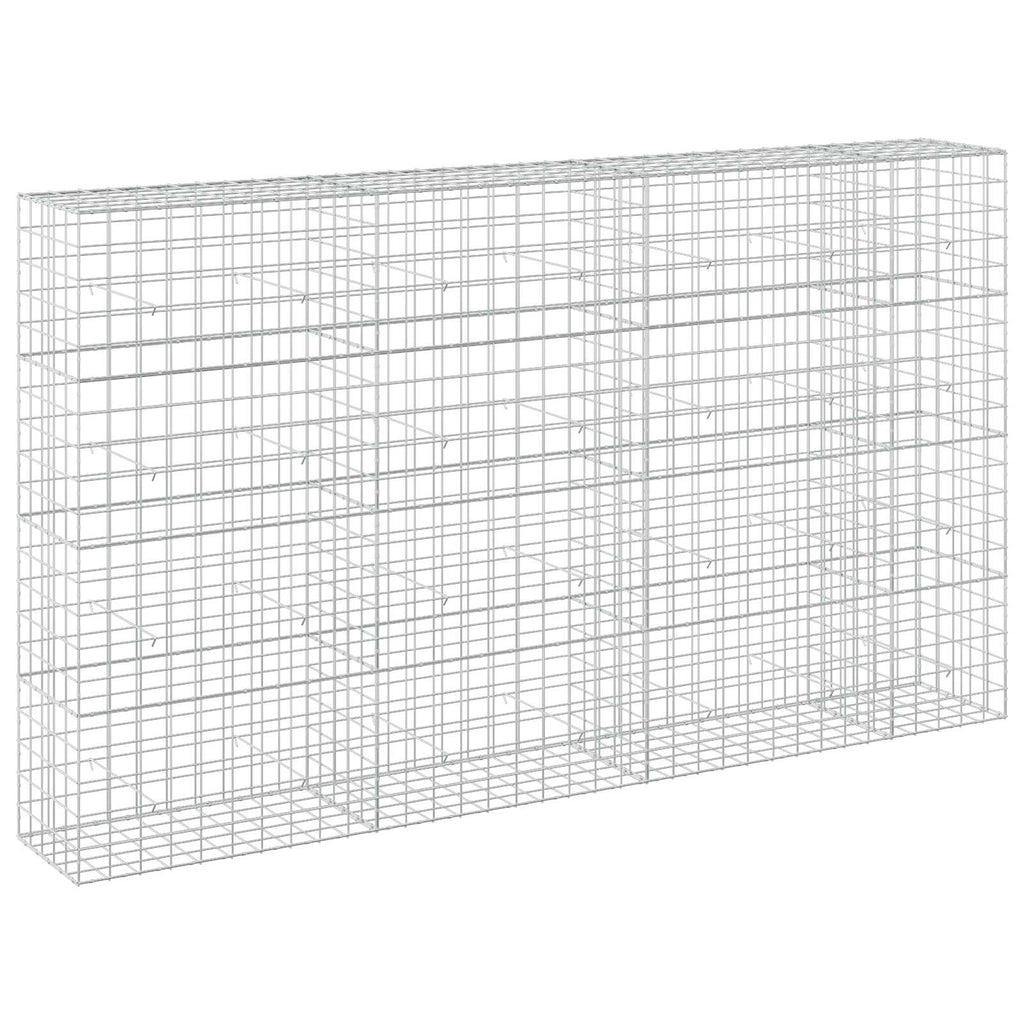 vidaXL Gabion z drutem 5 mm i siatką 10x10 cm 350x50x200 cm
