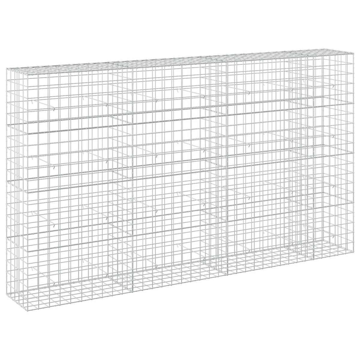 vidaXL Gabion z drutem 5 mm i siatką 10x10 cm 350x50x200 cm