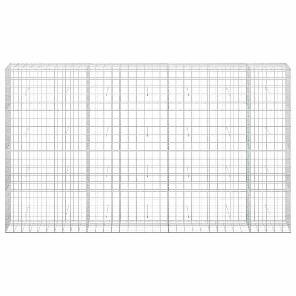vidaXL Gabion z drutem 5 mm i siatką 10x10 cm 350x50x200 cm