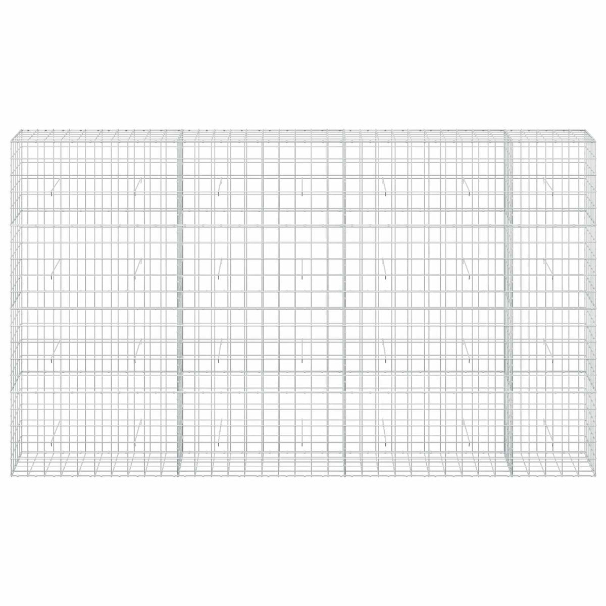 vidaXL Gabion z drutem 5 mm i siatką 10x10 cm 350x50x200 cm