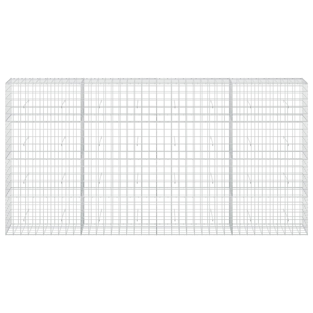 vidaXL Gabion z drutem 5 mm i siatką 10x10 cm 400x50x200 cm