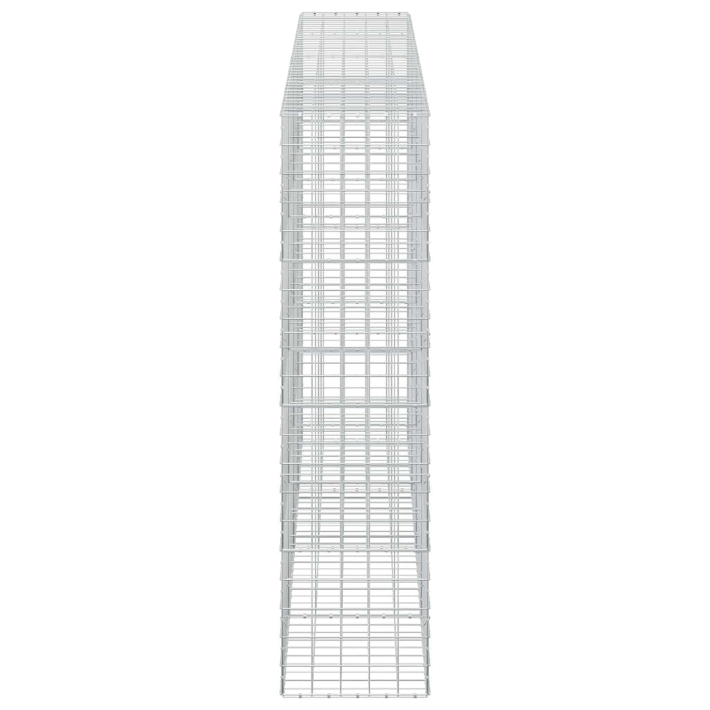 vidaXL Gabion z drutem 5 mm i siatką 10x10 cm 400x50x200 cm