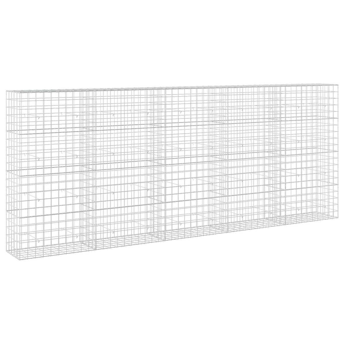 vidaXL Gabion z drutu 5 mm i siatką 10x10 cm 500x50x200 cm