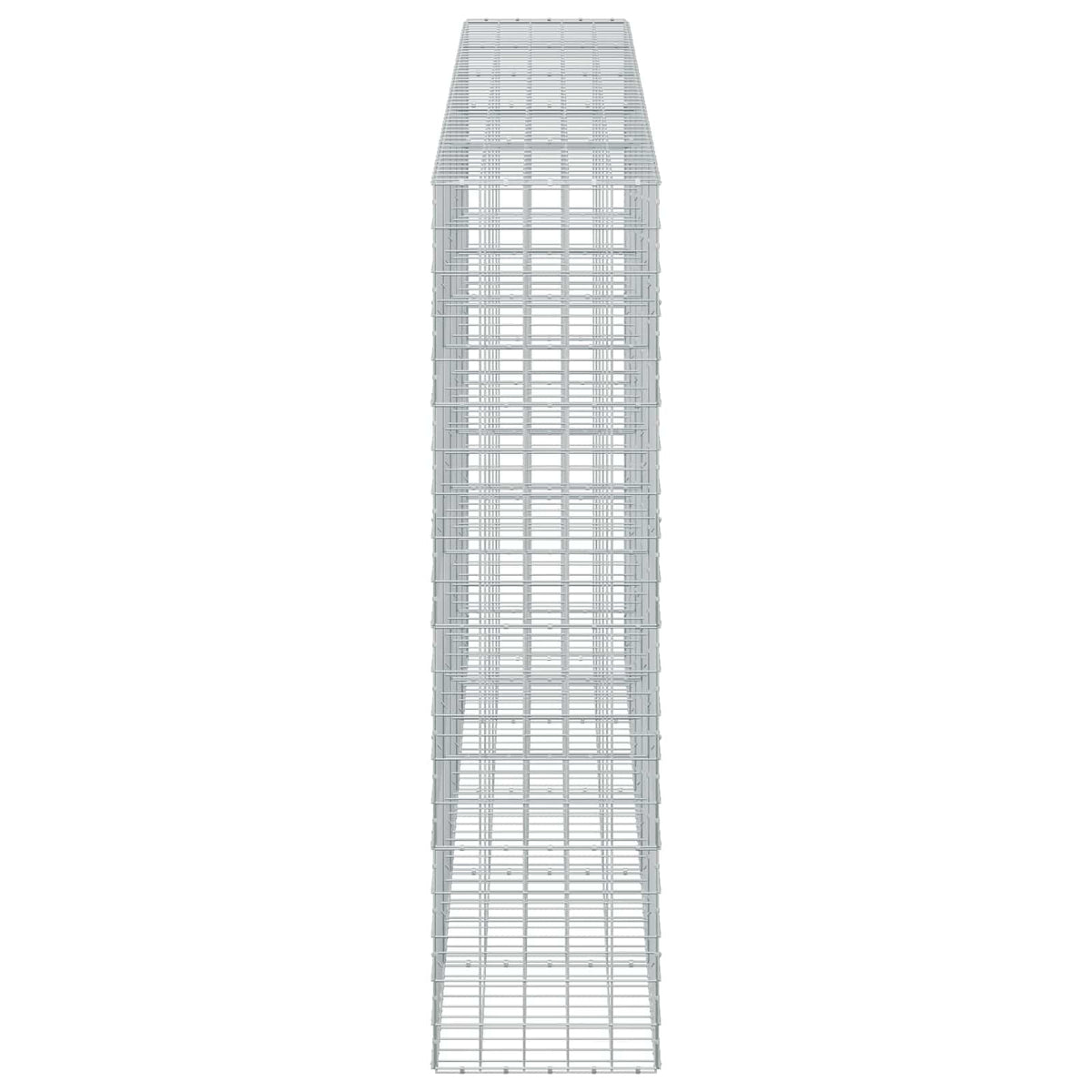 vidaXL Gabion z drutu 5 mm i siatką 10x10 cm 500x50x200 cm