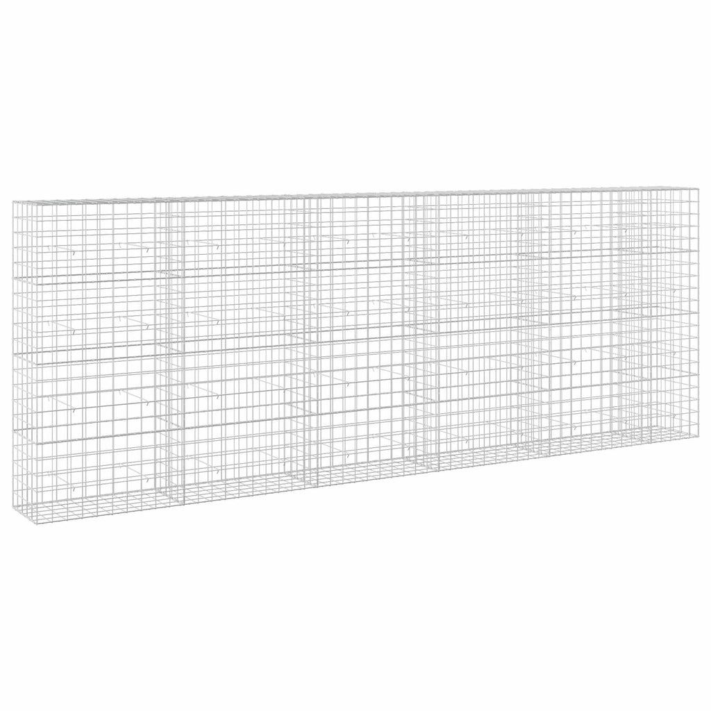 vidaXL Gabion z drutem 5 mm i siatką 10x10 cm 550x50x200 cm