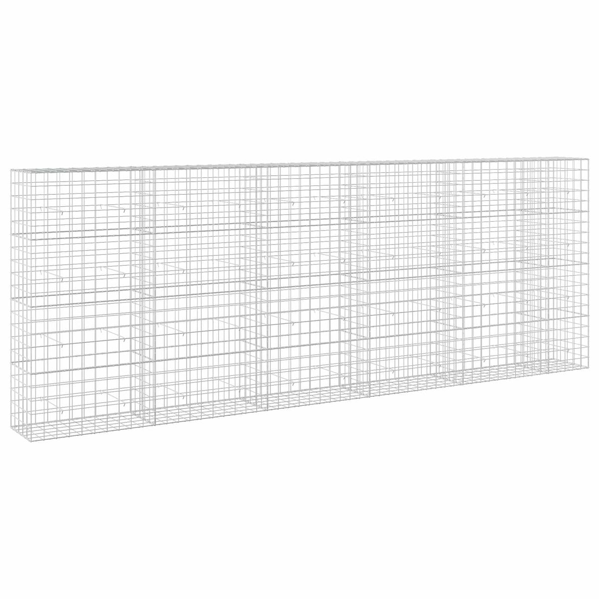 vidaXL Gabion z drutem 5 mm i siatką 10x10 cm 550x50x200 cm