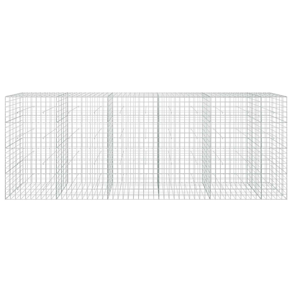 vidaXL Gabion z drutem 5 mm i siatką 10x10 cm 550x50x200 cm
